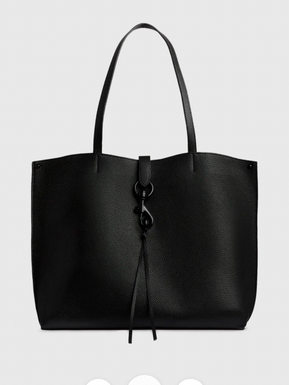 Rebecca Minkoff Leather Megan Tote - Black and Pink
